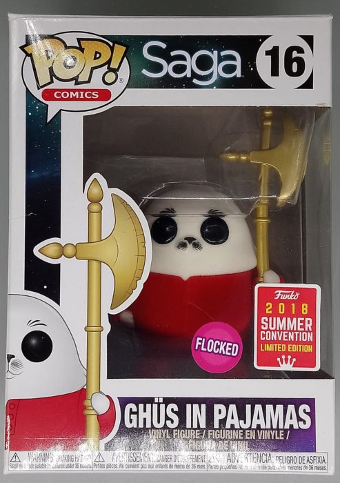 #16 Gh�s in Pajamas - Flocked - SAGA - 2018 Con Box Damaged Funko POP