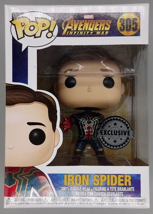 #305 Iron Spider (Unmasked) Marvel Avengers Infinity War Funko POP