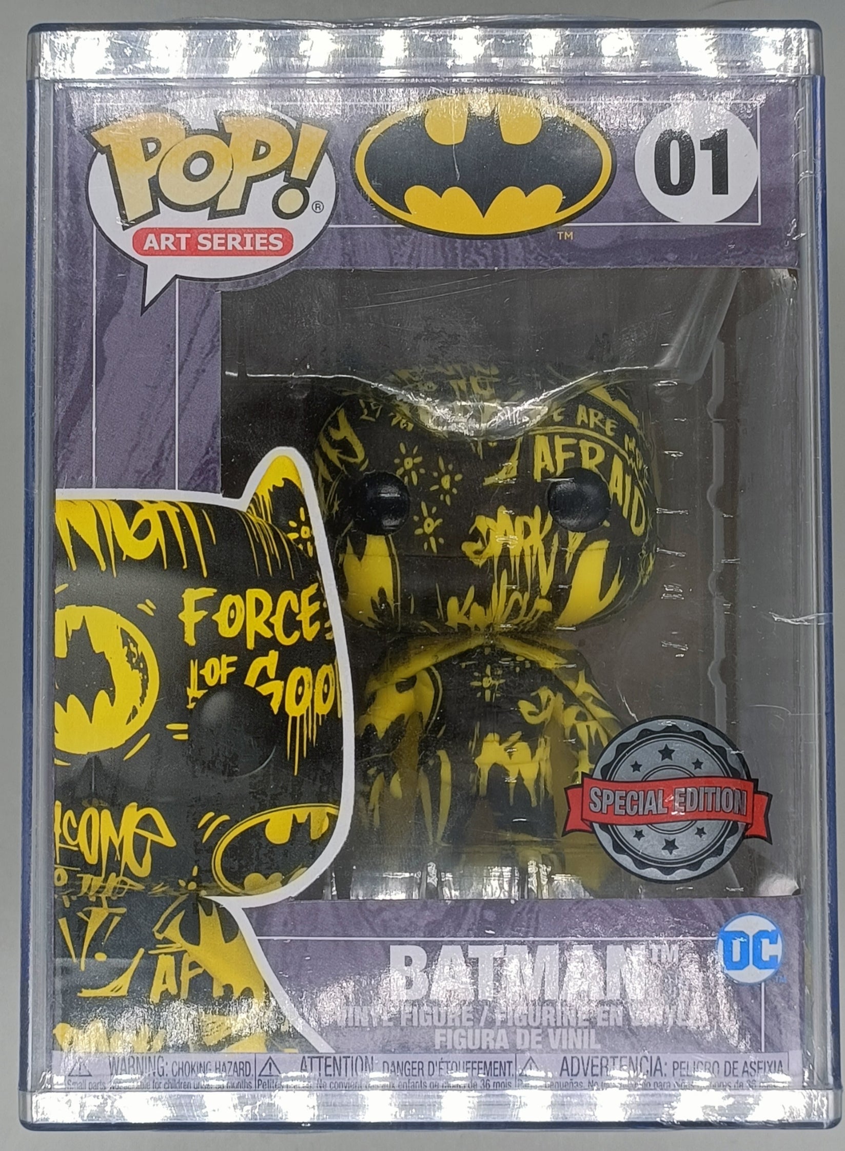 01 Batman (Black/Yellow) - Art Series - DC Funko POP