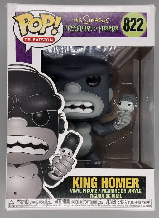 #822 King Homer - The Simpsons - Box Damaged Funko POP