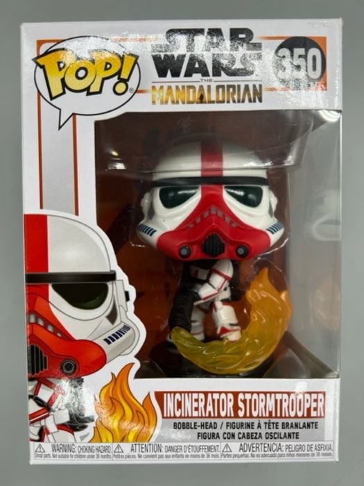 #350 Incinerator Stormtrooper - Star Wars Mandalo Box Damaged Funko POP