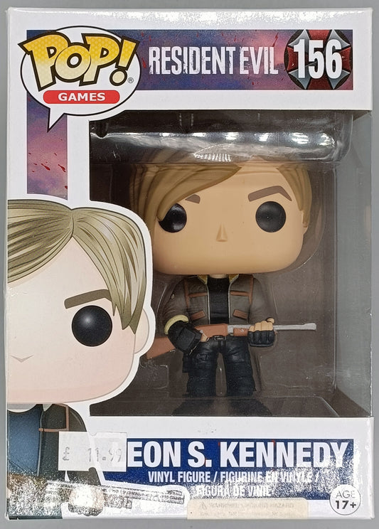 156 Leon S. Kennedy - Resident Evil - Box Damaged Funko POP
