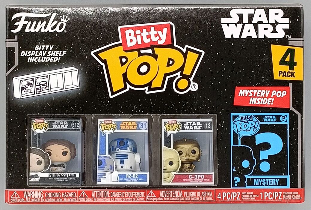 Star Wars Funko Bitty POP! Vinyl Figure 4-Pack Princess Leia - New Funko Bitty POP