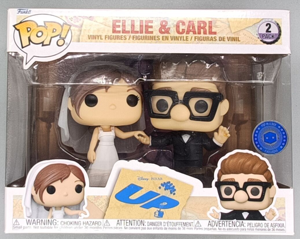 [2 Pack] Ellie & Carl (Wedding) - Disney UP! Funko POP - Box Damaged