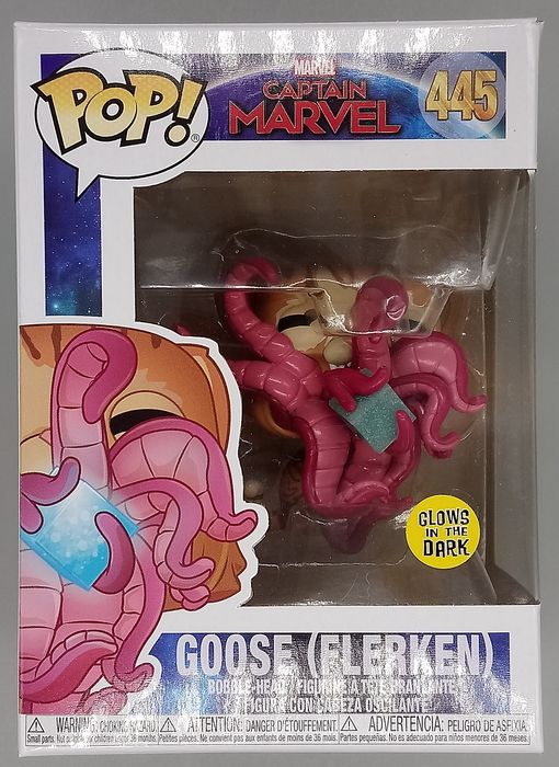 445 Goose (Flerken) - Glow - Captain Marvel - Box Damaged Funko POP