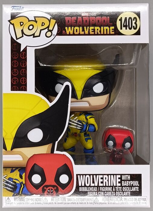 1403 Wolverine w/ Babypool - Marvel Deadpool 3 Wolverine Funko POP - Brand New