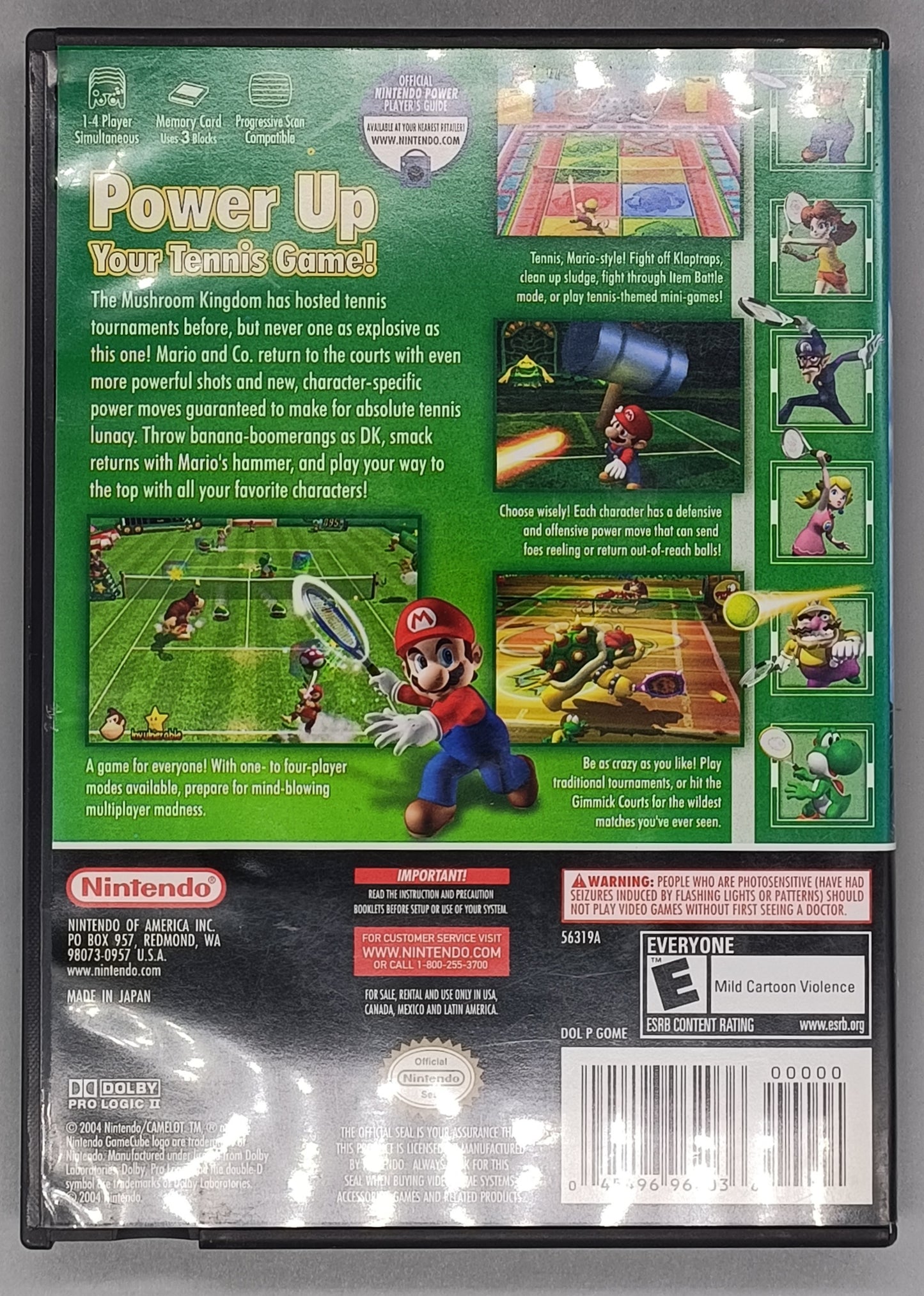Mario Power Tennis for Nintendo GameCube - [No Manual]