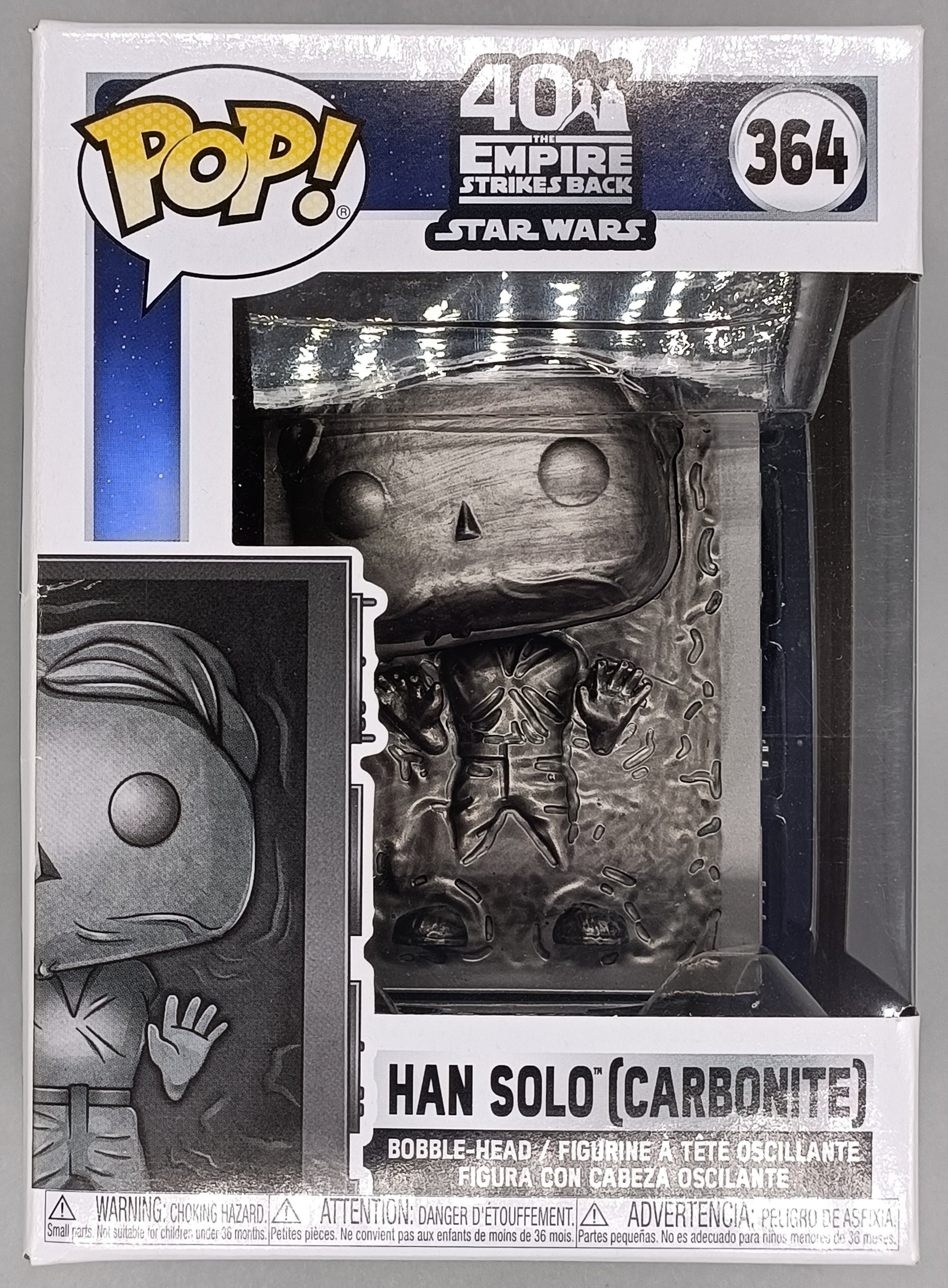 #364 Han Solo (Carbonite) Star Wars 40th Anniversary Box Damaged Funko POP