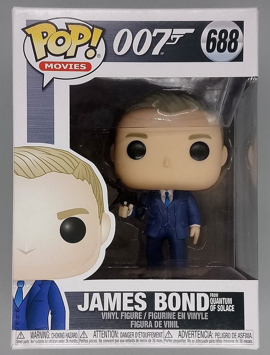 688 James Bond (Daniel Craig Quantum of Solace) - Funko POP - Box Damaged