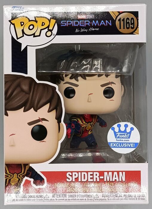 #1169 Spider-Man (Unmasked) Marvel No Way Home Box Damaged Funko POP