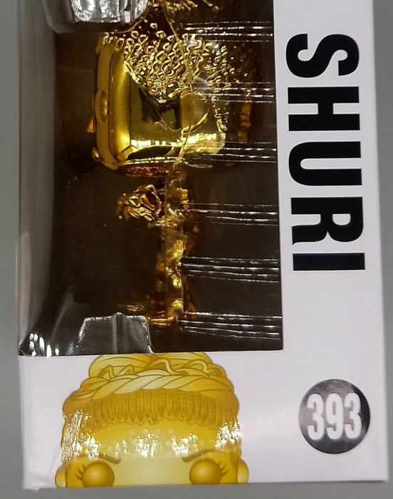#393 Shuri (Gold) Chrome - Marvel Studios 10 Years Box Damaged Funko POP