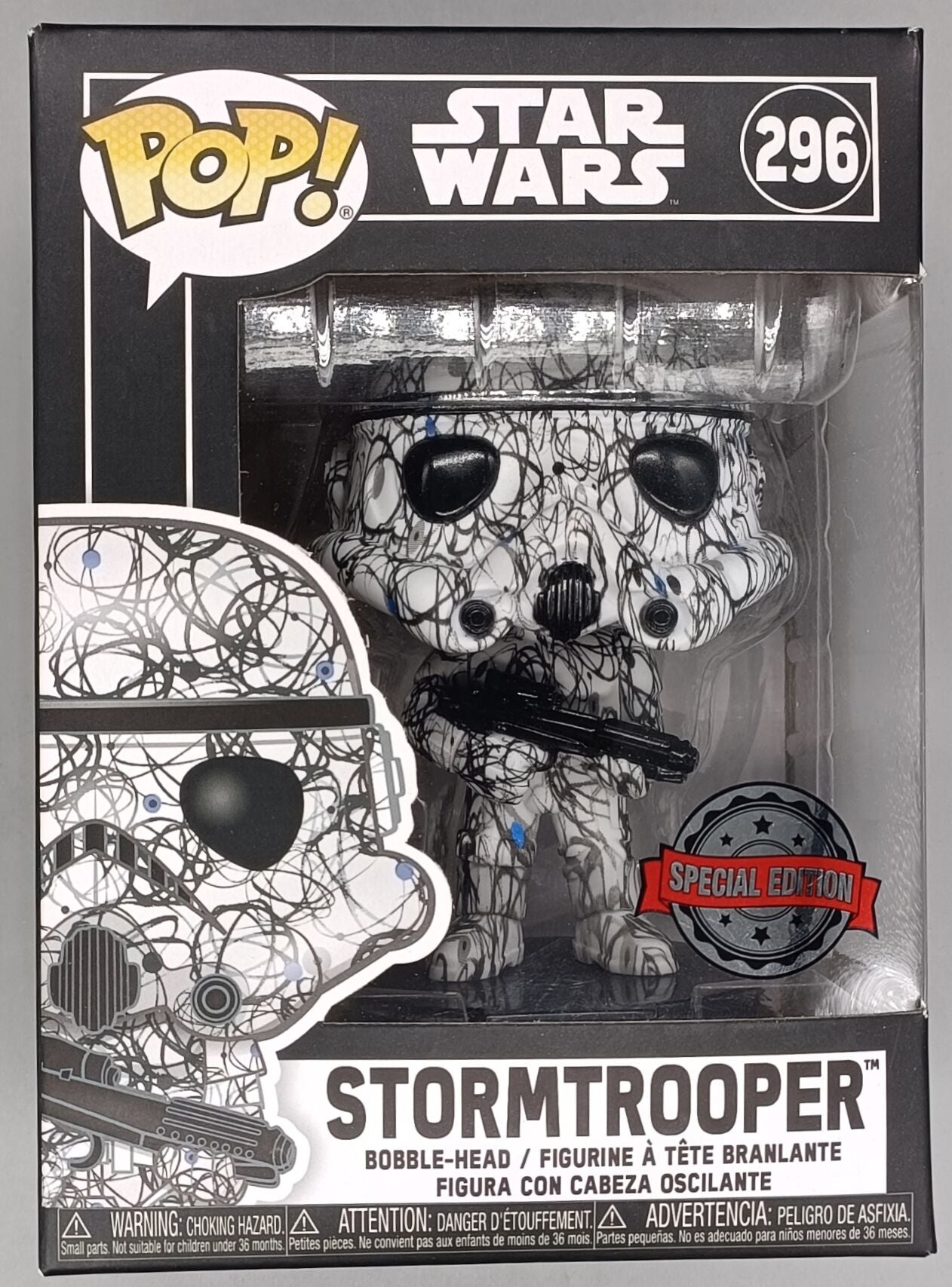 296 Stormtrooper (Futura) - Star Wars - Funko POP - Box Damaged