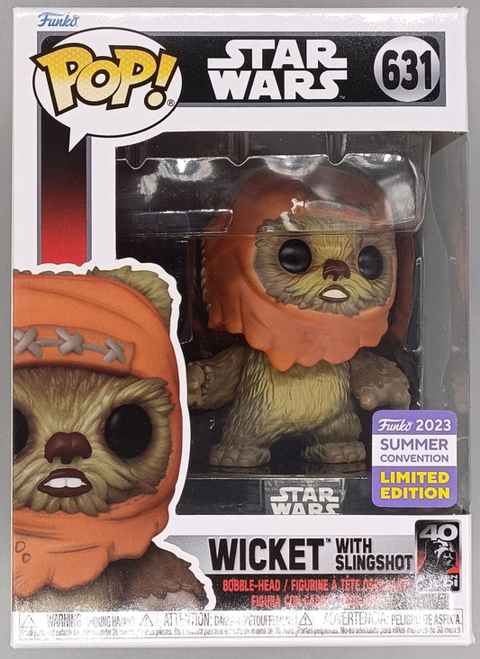 631 Wicket (with Slingshot) Star Wars - 2023 Con Funko POP