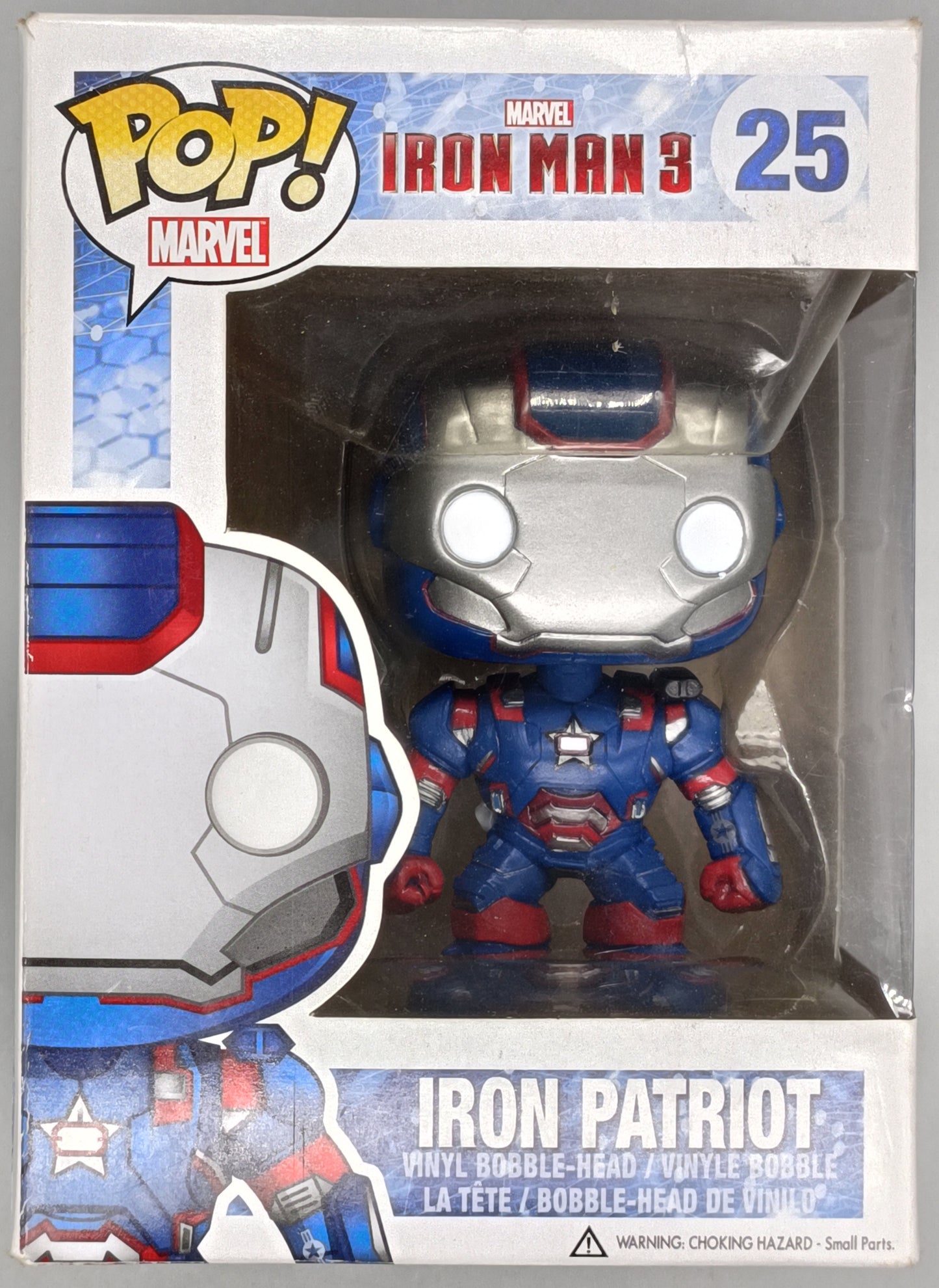 #25 Iron Patriot - Marvel Iron Man 3 - Box Damaged Funko POP