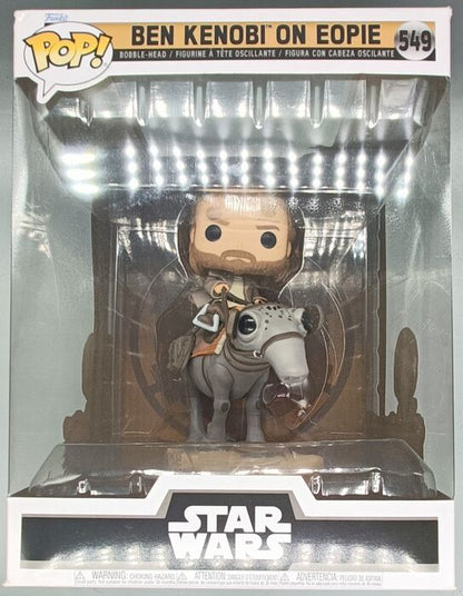 #549 Ben Kenobi on Eopie - Deluxe  Star Wars  - Box Damaged Funko POP