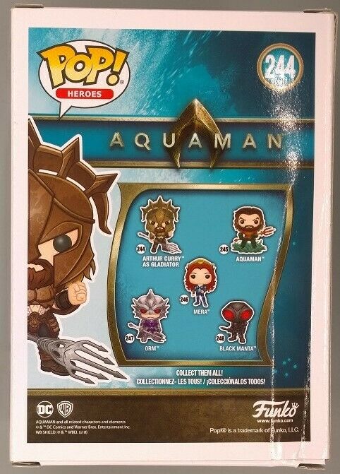 #244 Arthur Curry (as Gladiator) DC Aquaman - Box Damaged Funko POP