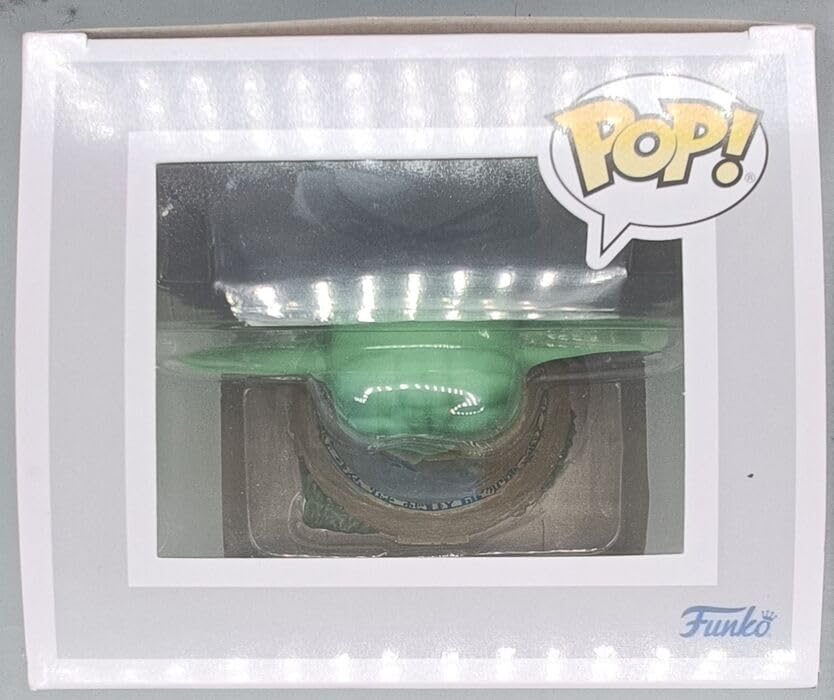 485 Grogu (Using the Force- Lights up) Deluxe - Star Wars Funko POP - Box Damaged