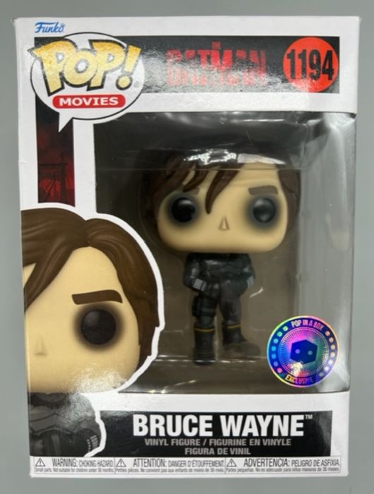 #1194 Bruce Wayne (Unmasked) DC - The Batman - Box Damaged Funko POP
