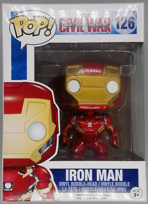 #126 Iron Man - Marvel - Captain America Civil War - Box Damaged Funko POP
