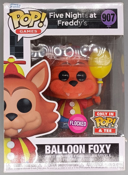 907 Balloon Foxy Flocked - Five Nights At Freddy's - FNaF - Funko POP - Box Damaged