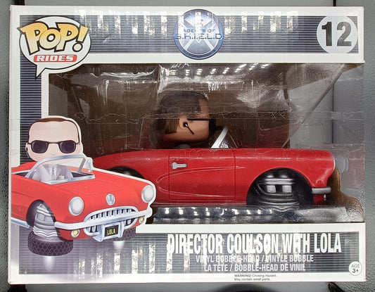 #12 Director Coulson with Lola Rides Marvel Agents Of S.H.I.E.L.D Box Damaged Funko POP