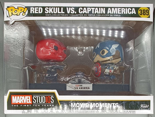 389 Red Skull vs. Captain America Movie Moment Marvel - Box Damaged Funko POP