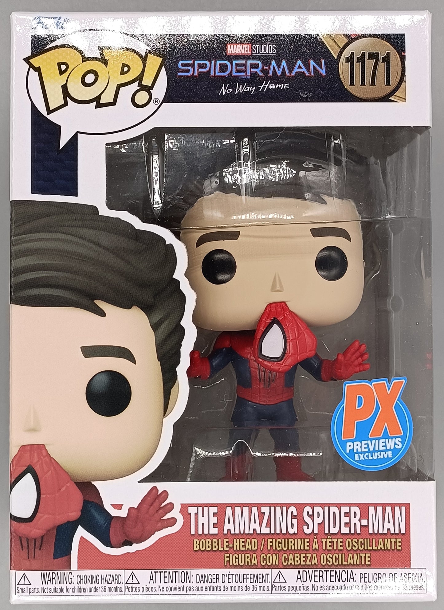 #1171 The Amazing Spider-Man (Unmasked) Marvel No Way Home Funko POP