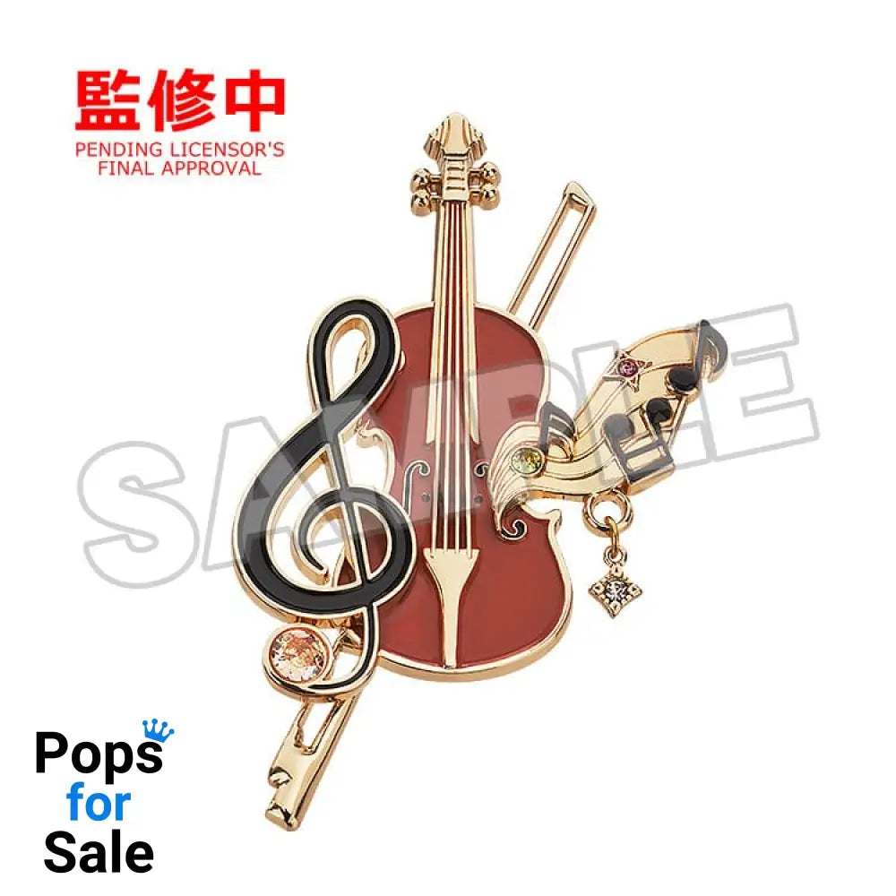Your Lie in April Brooch Violin 7 cm