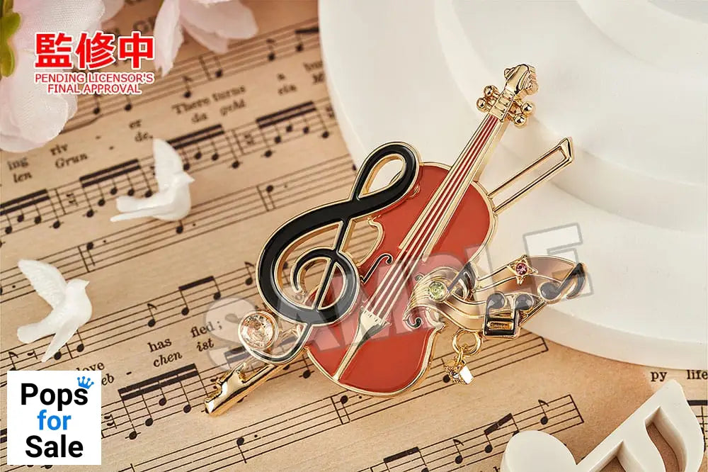 Your Lie in April Brooch Violin 7 cm