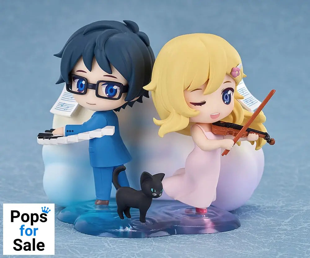 Your Lie in April Qset Mini-Figure 2-Pack Kaori Miyazono & Kosei Arima 9 cm