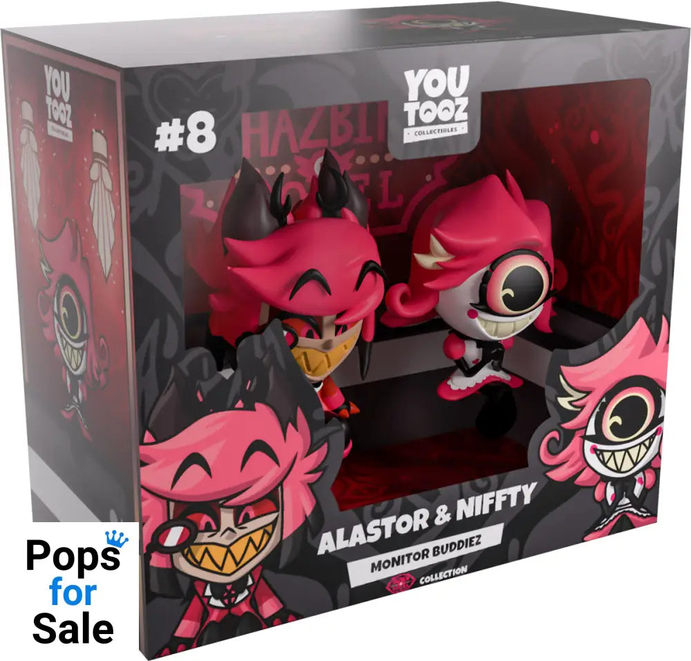 YouTooz - Hazbin Hotel: Alastor and Niffty Monitor Buddiez Figure