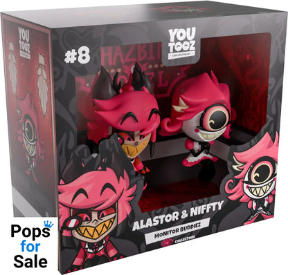 YouTooz - Hazbin Hotel: Alastor and Niffty Monitor Buddiez Figure