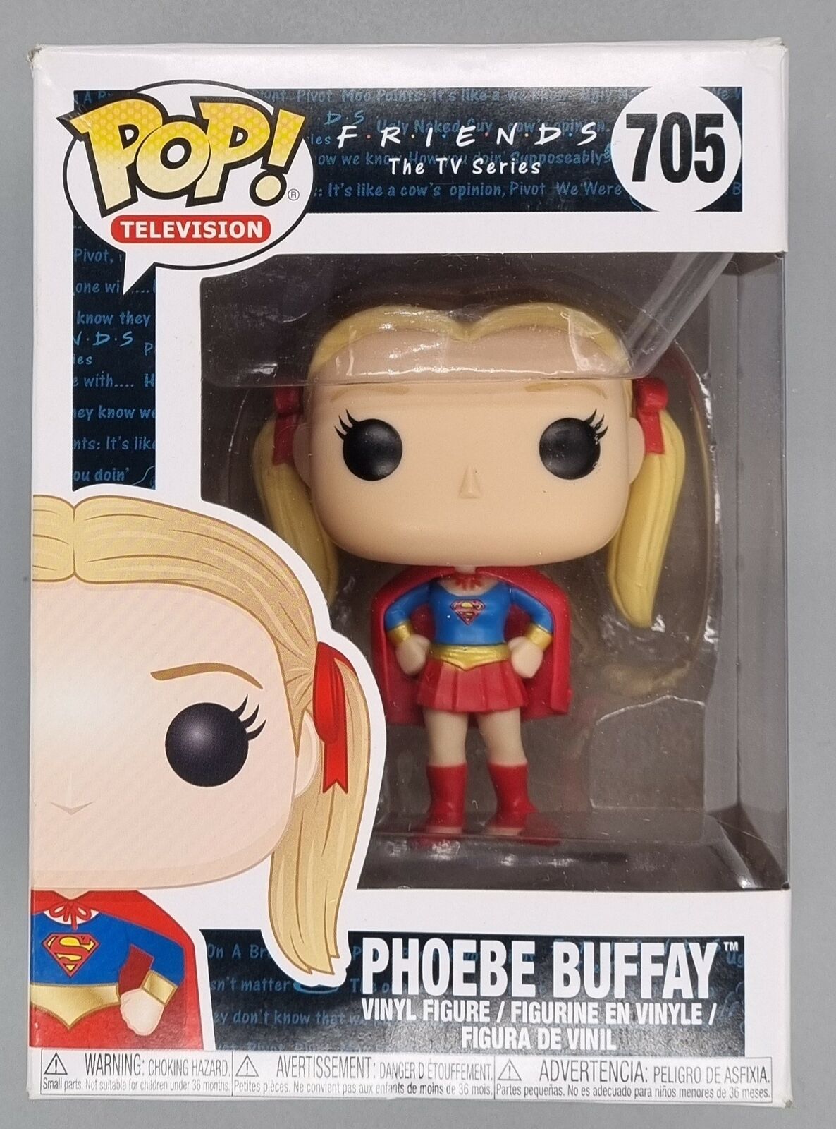 705 Phoebe Buffay (Supergirl) - Friends - Funko POP - Box Damaged
