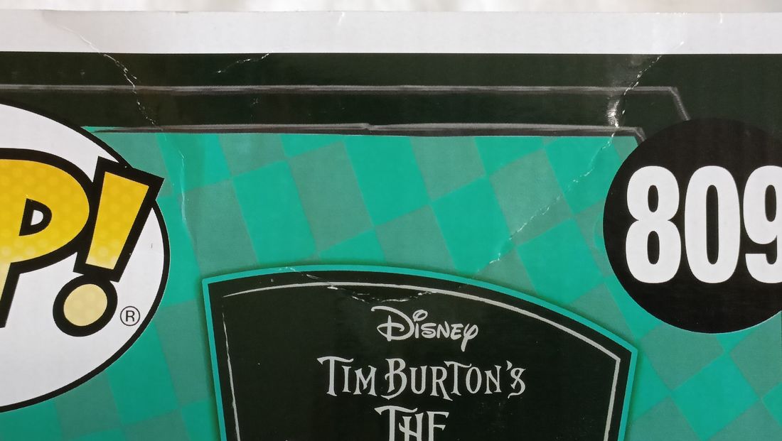 #809 Jack Skellington (with Zero) - 10 Inch - Disney Box Damaged Funko POP