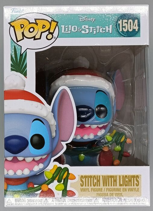 1504 Stitch with Lights - Disney Lilo & Stitch Holiday Funko POP - Brand New