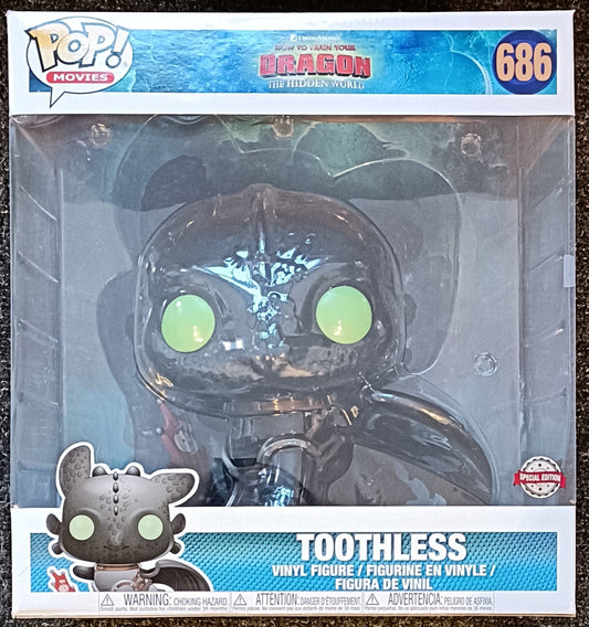 686 Toothless - 10 Inch - How To Train Your Dragon 3 Funko POP