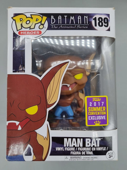 189 Man Bat - DC Batman Animated Series 2017 Con Funko POP - Box Damaged