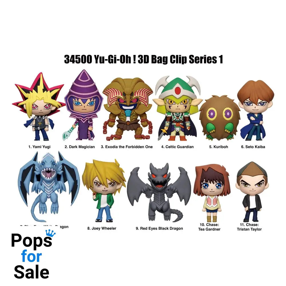 Yu-Gi-Oh 3D PVC Bag Clips Series 1 Display (24)