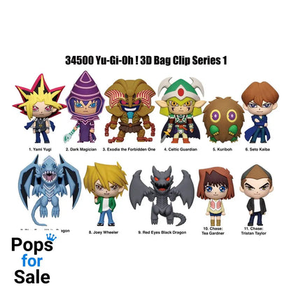Yu-Gi-Oh 3D PVC Bag Clips Series 1 Display (24)