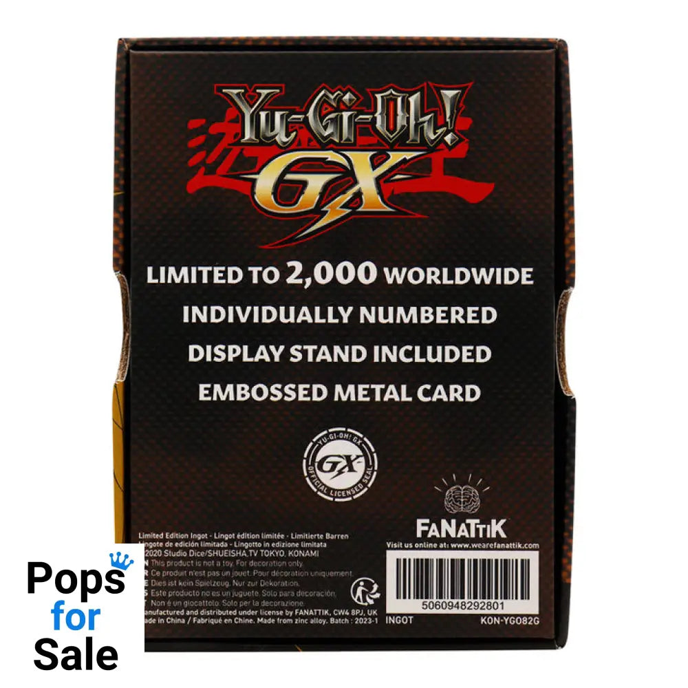 Yu-Gi-Oh! GX Elemental Hero Avian 24K Gold Plated Ingot Ingot