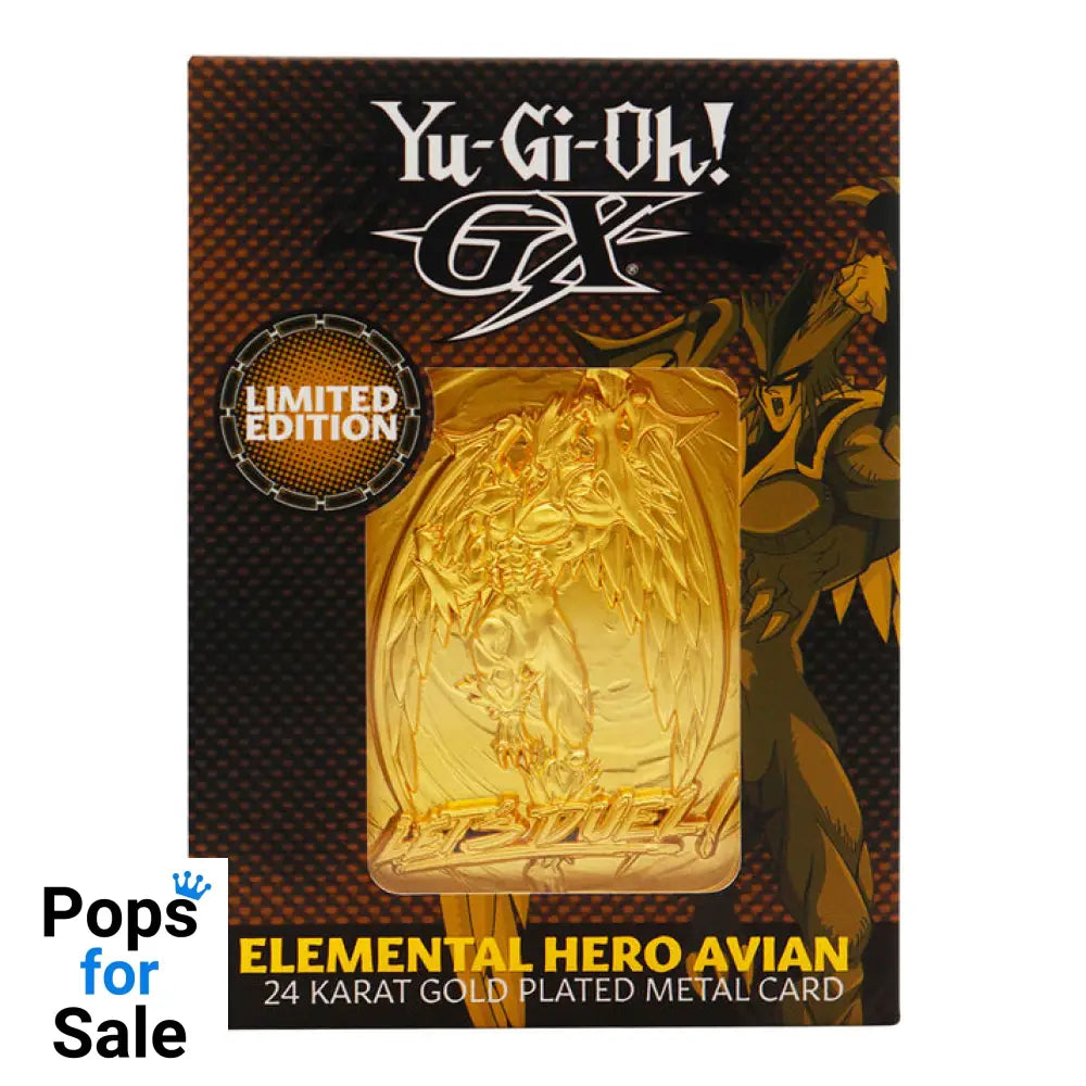 Yu-Gi-Oh! GX Elemental Hero Avian 24K Gold Plated Ingot Ingot