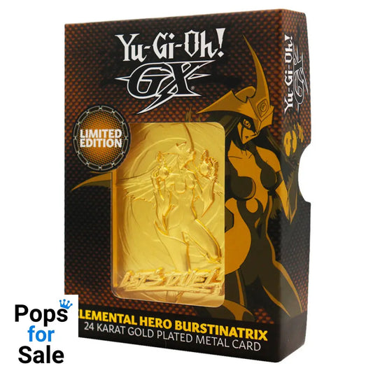 Yu-Gi-Oh! GX Elemental Hero Burstinatrix 24k Gold Plated Ingot Ingot