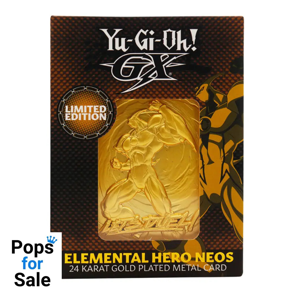 Yu-Gi-Oh! GX Elemental Hero Neos 24k Gold Plated Ingot Ingot