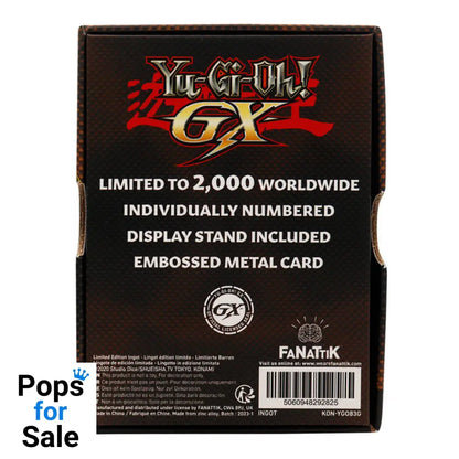 Yu-Gi-Oh! GX Elemental Hero Neos 24k Gold Plated Ingot Ingot