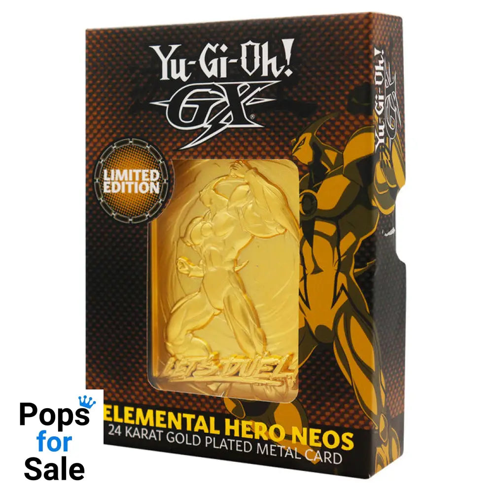 Yu-Gi-Oh! GX Elemental Hero Neos 24k Gold Plated Ingot Ingot