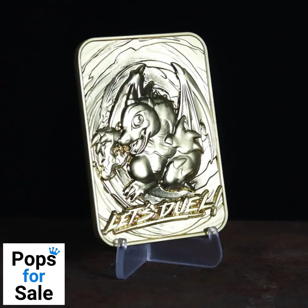 Yu-Gi-Oh! Limited Edition 24k Gold Plated Baby Dragon Metal Card Ingot