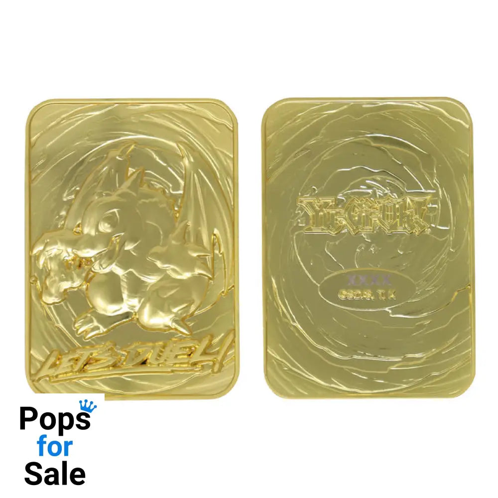 Yu-Gi-Oh! Limited Edition 24k Gold Plated Baby Dragon Metal Card Ingot