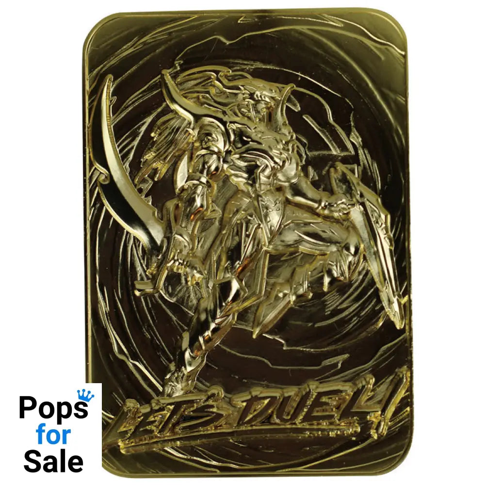 Yu-Gi-Oh! Limited Edition 24k Gold Plated Black Luster Soldier Metal Card Ingot
