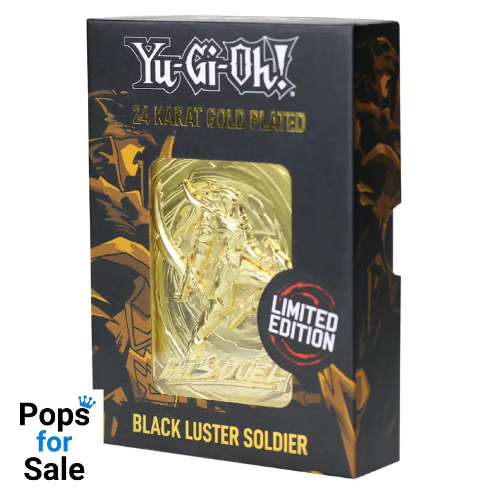 Yu-Gi-Oh! Limited Edition 24k Gold Plated Black Luster Soldier Metal Card Ingot