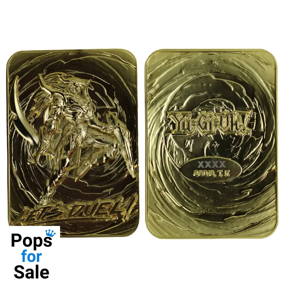 Yu-Gi-Oh! Limited Edition 24k Gold Plated Black Luster Soldier Metal Card Ingot